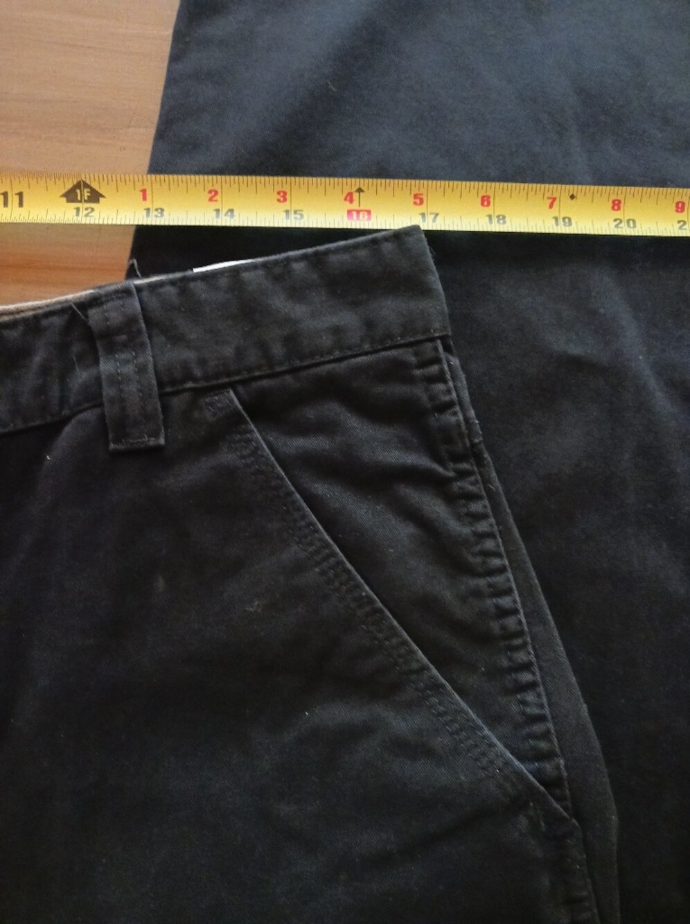 Wranglers Utility Jeans Mens 34x32 Black 100% Cotton - Picture 6 of 12